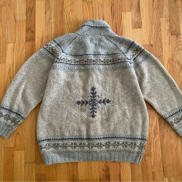 Vintage Eddie Bauer Nanaimo Handknit Sweater L - Picture 4 of 5